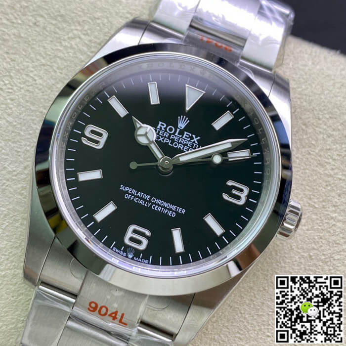 Replica R01ex Explorer M124270-0001 36MM 1:1 Best Edition EW Factory Black Dial