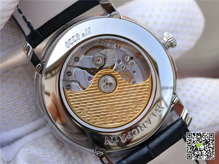 Replica Blancpain Villeret 6654-1529-55B 1:1 Best Edition OM Factory V2 Blue Dial