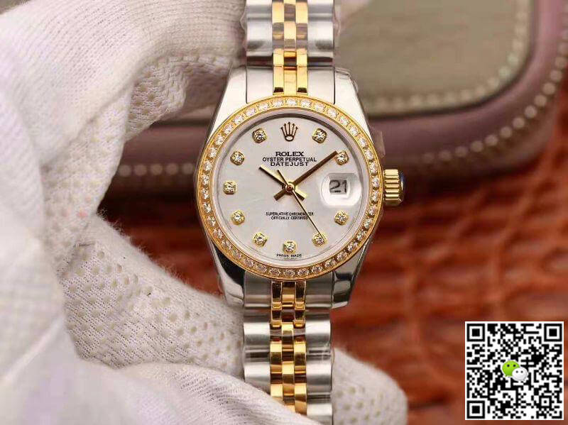 Replica R01ex Lady Datejust 28MM 1:1 Best Edition Swiss NH05 Movement Silver Dial