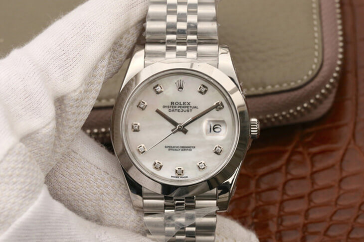 Replica R01ex Datejust M126300 1:1 Best Edition EW Factory White Fritillary Dial