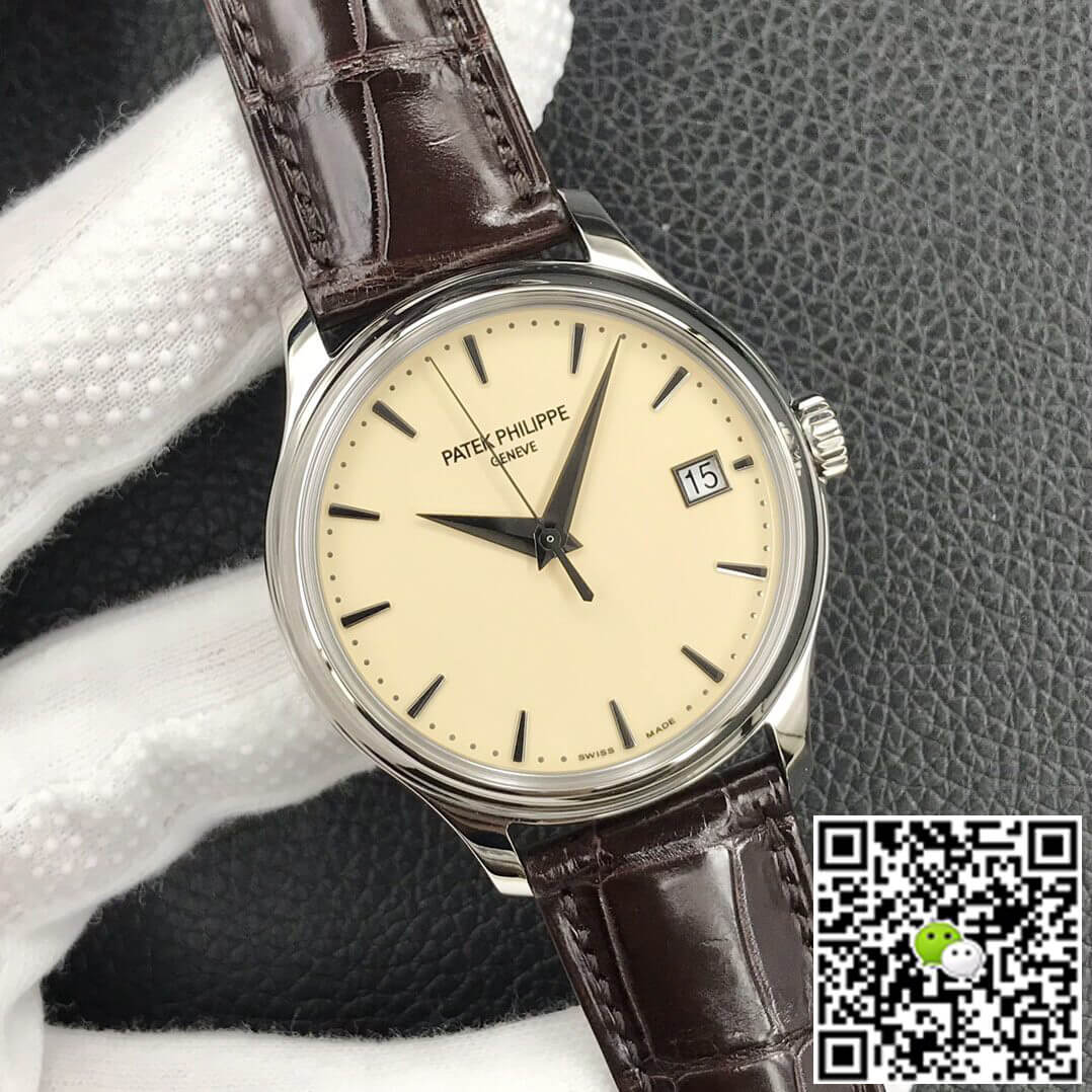 Replica Pat*k Phi1i*pe Calatrava 5227G-001 1:1 Best Edition 3K Factory Leather Strap