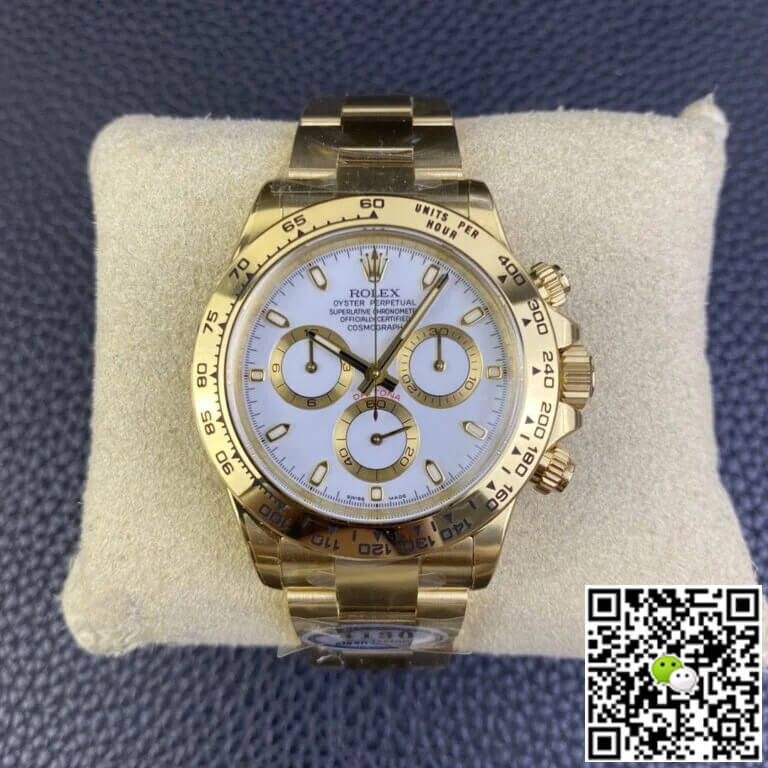 Replica R01ex Cosmograph Daytona M116508-0001 1:1 Best Edition Clean Factory Yellow Gold