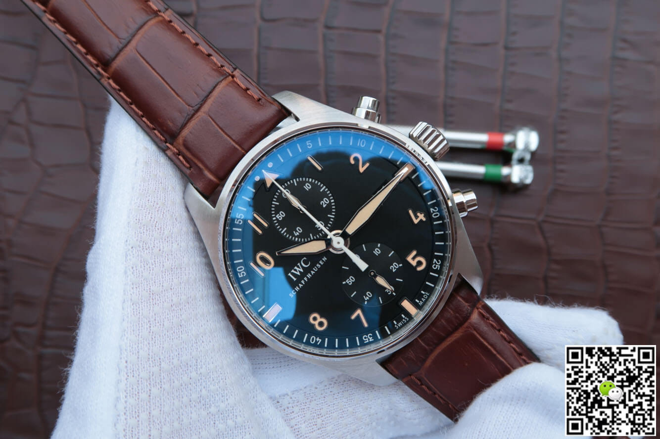 Replica IWC Pilot IW387808 1:1 Best Edition ZF Factory Black Dial
