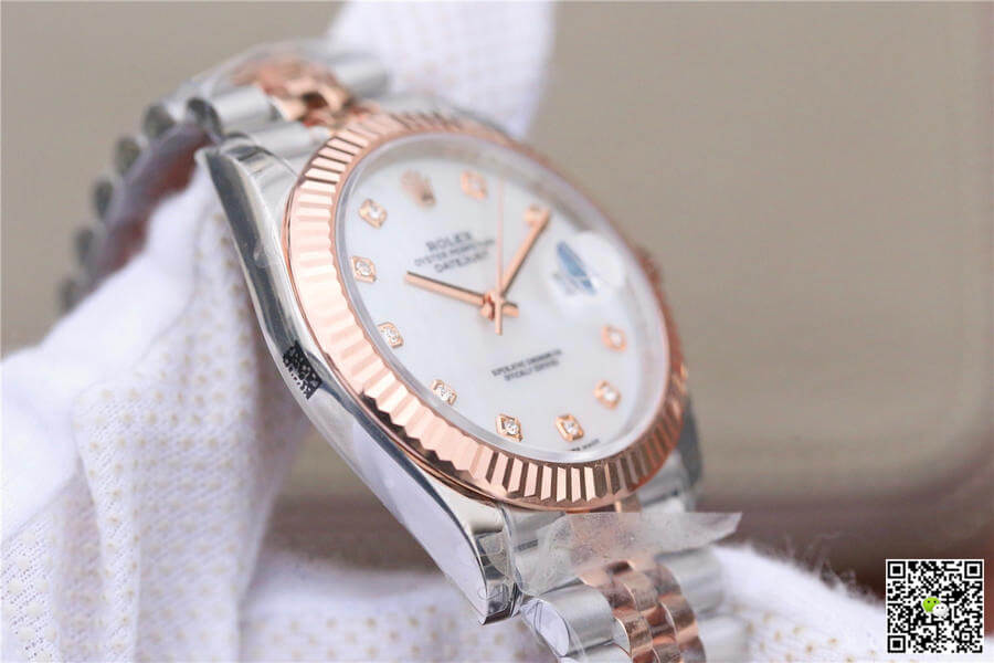Replica R01ex Datejust M126331-0014 1:1 Best Edition EW Factory Rose Gold Mother-Of-Pearl Dial