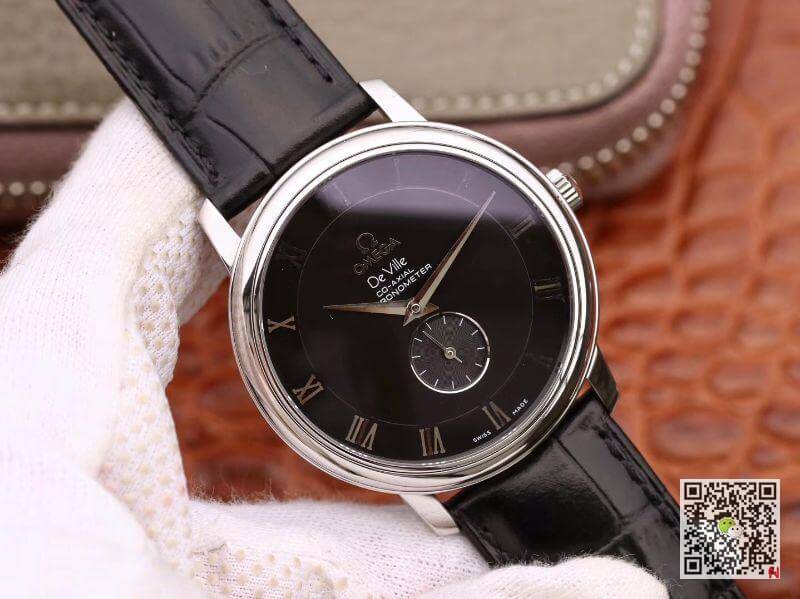 Replica 0me*ga De Ville Prestige 4813.40.01 Men Watches 1:1 Best Edition Swiss ETA 9015 Black dial