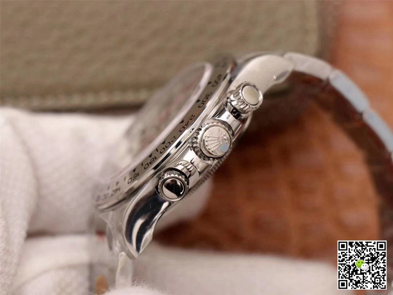 R01ex Daytona Replica Cosmograph 116509-78599 1:1 Best Edition Noob Factory White Dial Swiss ETA4130