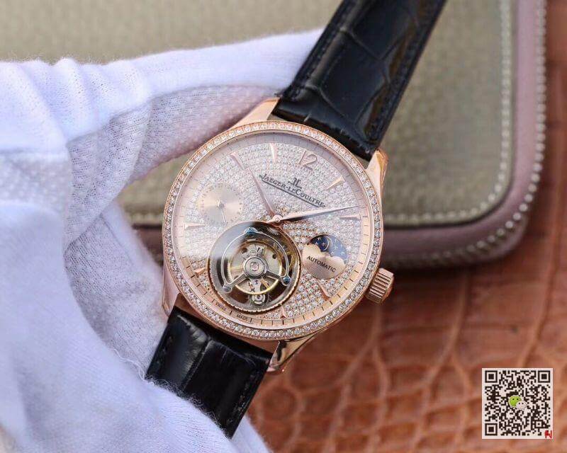 Replica Jaeger-LeCoultre Master Complication Functions Real Tourbillon 1:1 Best Edition Swiss Hand-winding 3310 Rosegold