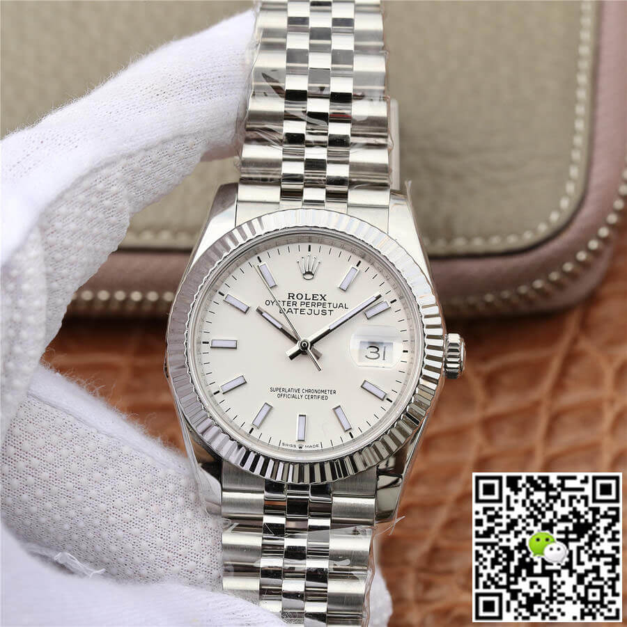 Replica R01ex Datejust 36MM 1:1 Best Edition GM Factory White Dial