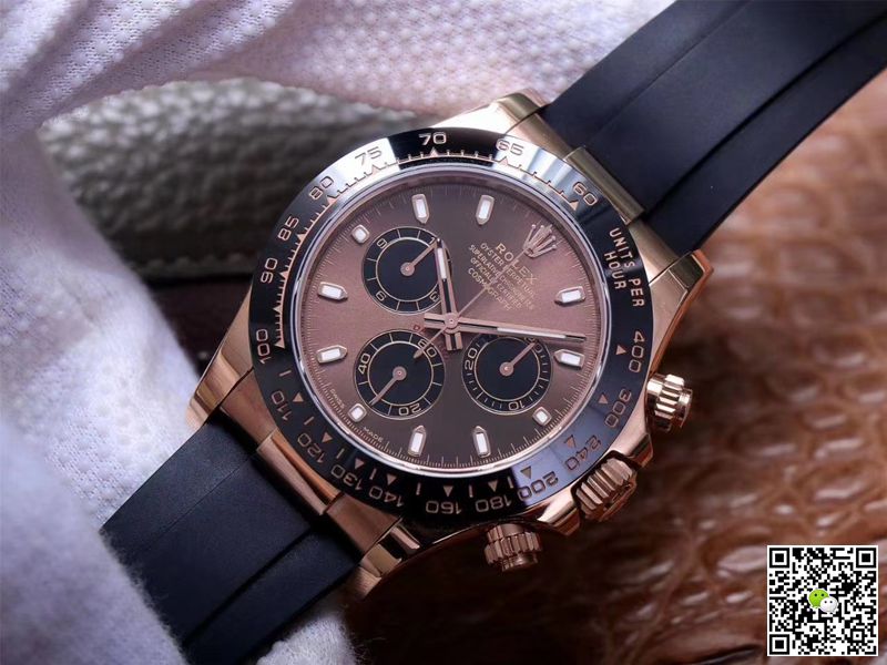 R01ex Daytona Replica M116515LN-0041 1:1 Best Edition Noob Factory Chocolate Dial Swiss ETA4130