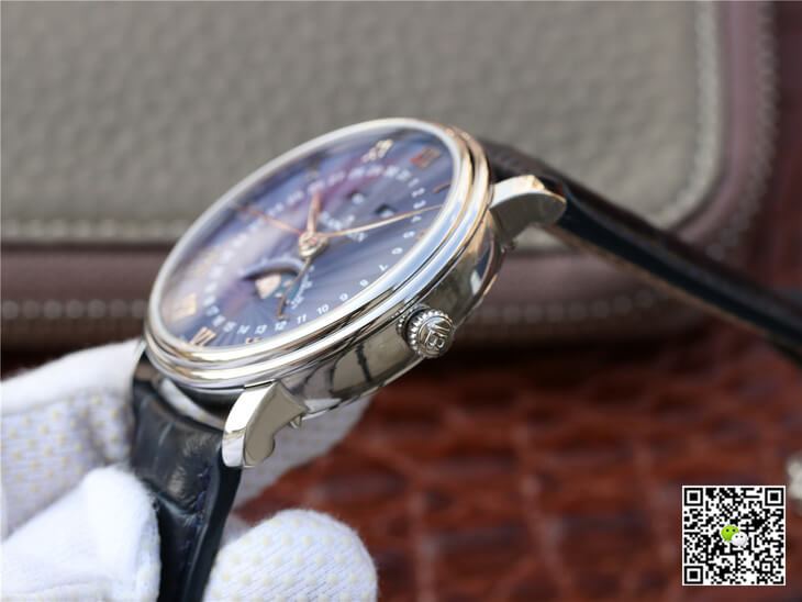 Replica Blancpain Villeret 6654-1529-55B 1:1 Best Edition OM Factory V2 Blue Dial