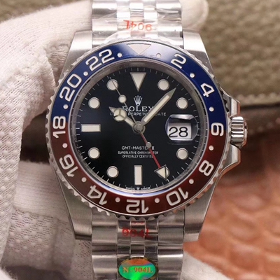Replica R01ex GMT Master II 126710BLRO-0001 1:1 Best Edition Noob Factory Black Dial Swiss ETA3285