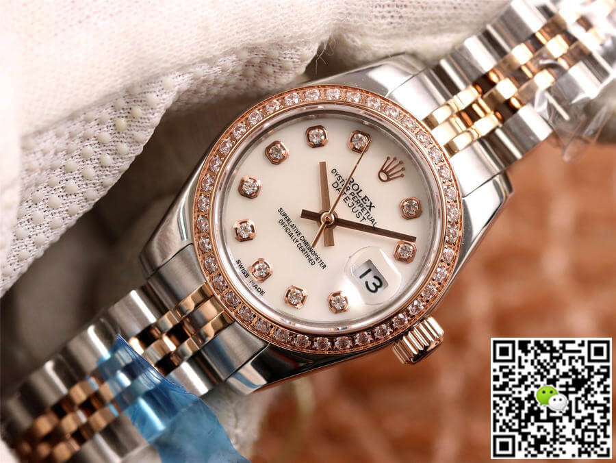 Replica R01ex Datejust 28MM 1:1 Best Edition BP Factory D1am0nd-set White Dial