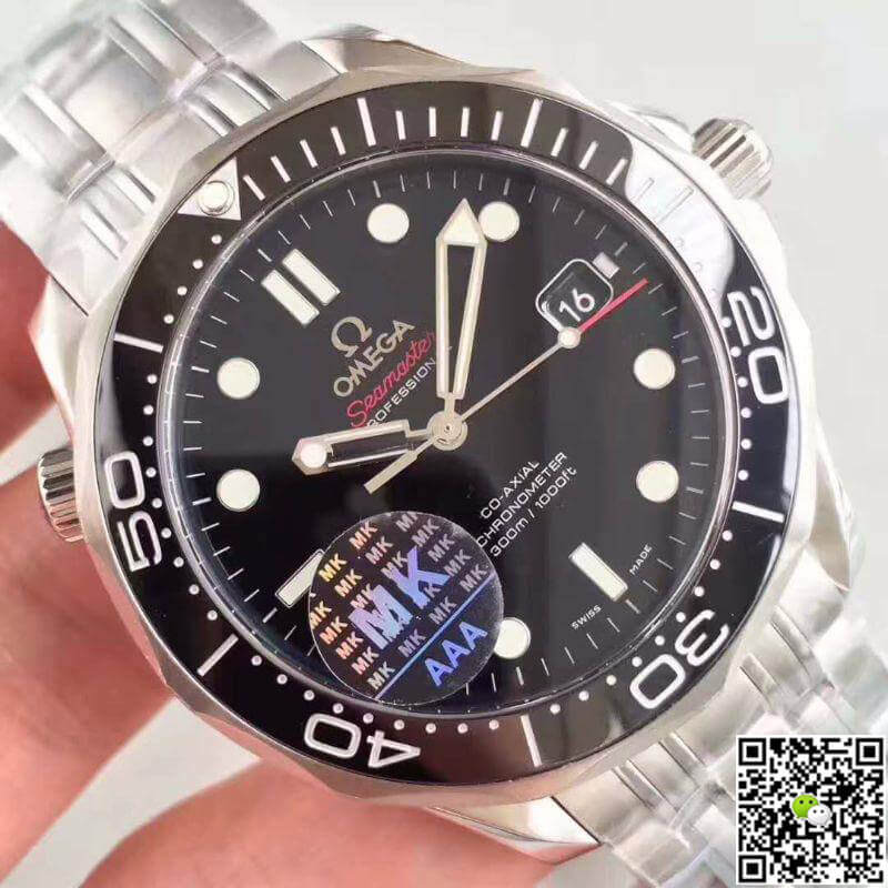 Replica 0me*ga Seamaster Diver 300M 212.30.41.20.01.003 MKS Factory 1:1 Best Edition Swiss ETA2824 black dial
