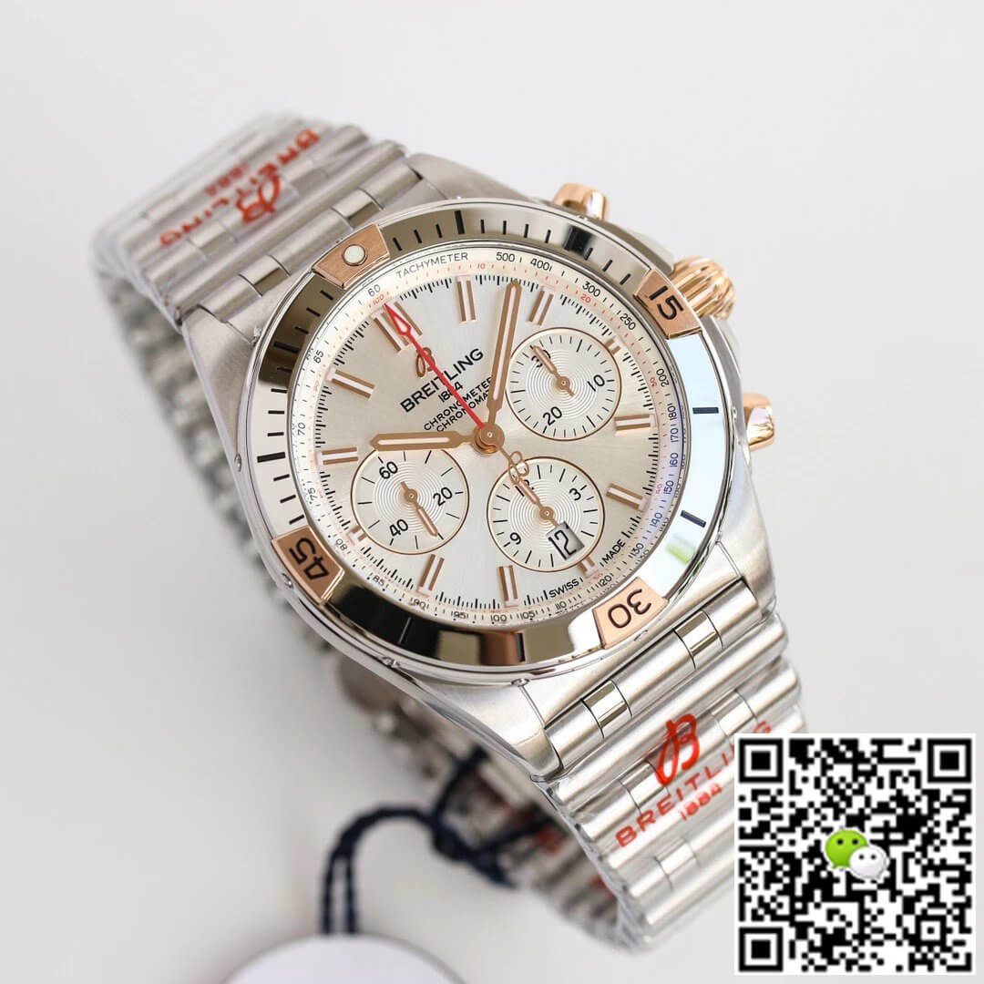 Replica Breitling Chronomat IB0134101G1A1 1:1 Best Edition GF Factory White Dial