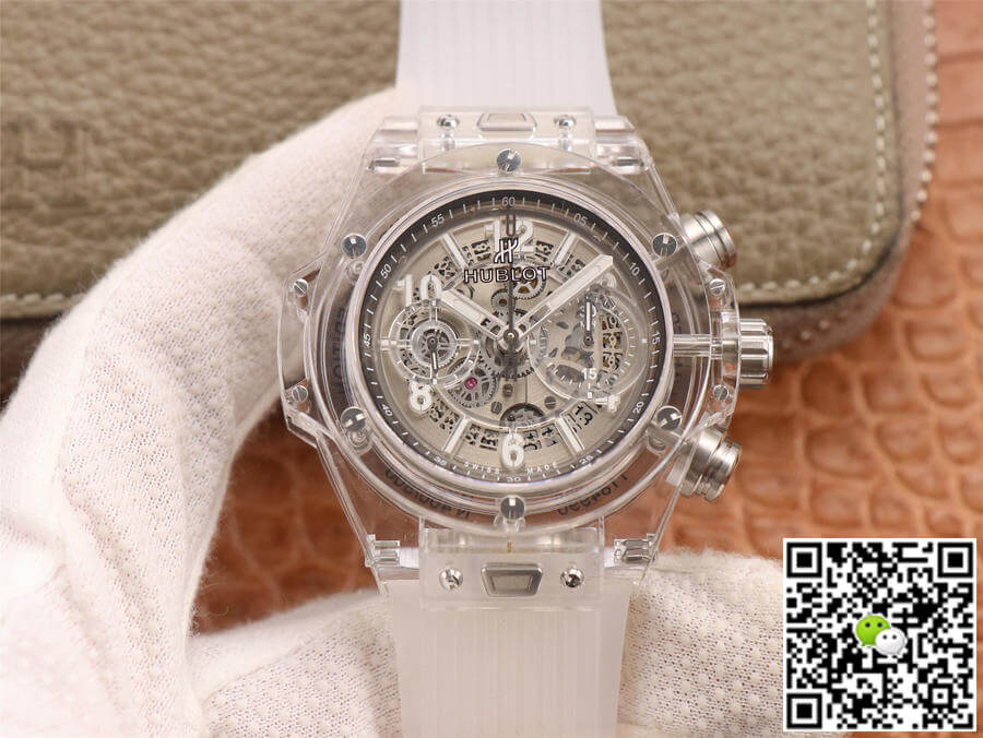 Replica Hublot Big Bang 411.JX.4802.RT 1:1 Best Edition White Transparent Dial