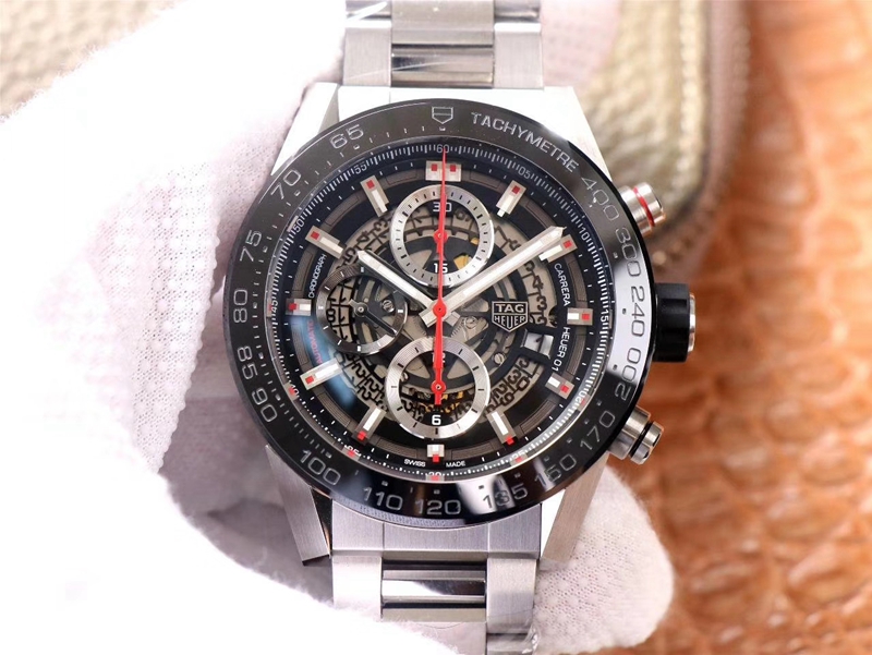Replica TAG Heuer Carrera CAR2A1W.BA0703 1:1 Best Edition XF Factory Black Dial Swiss HEUER 01