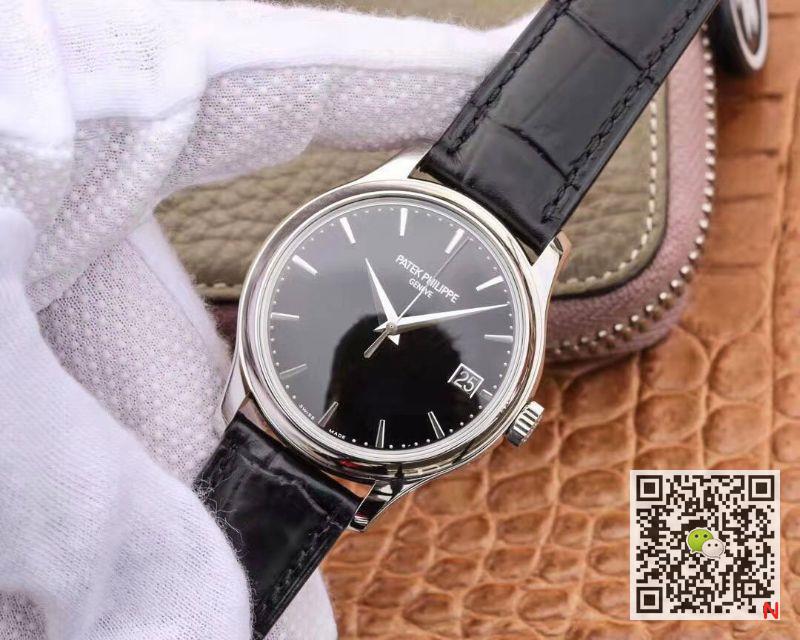 Replica Pat*k Phi1i*pe Calatrava 5227G-010 ZF Factory 1:1 Best Edition Black Dial Swiss Cal.324 SC