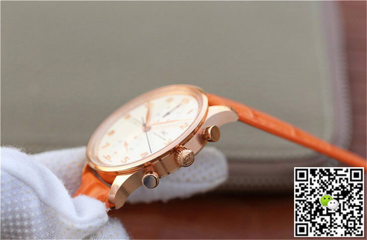 Replica IWC Portuguese ZF Factory 1:1 Best Edition Orange Strap