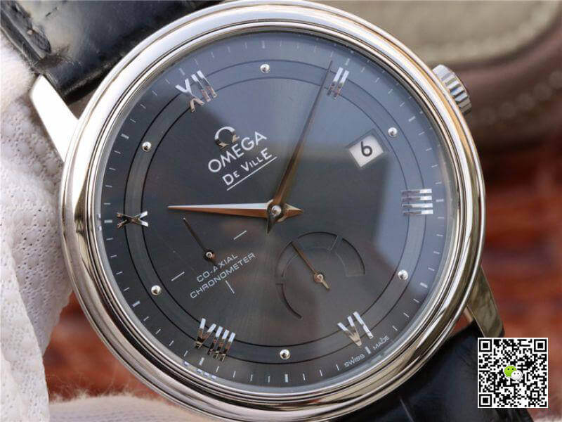 Replica 0me*ga De Ville Prestige 424.13.40.21.06.001 TW Factory 1:1 Best Edition Swiss ETA2824 Gray Dial