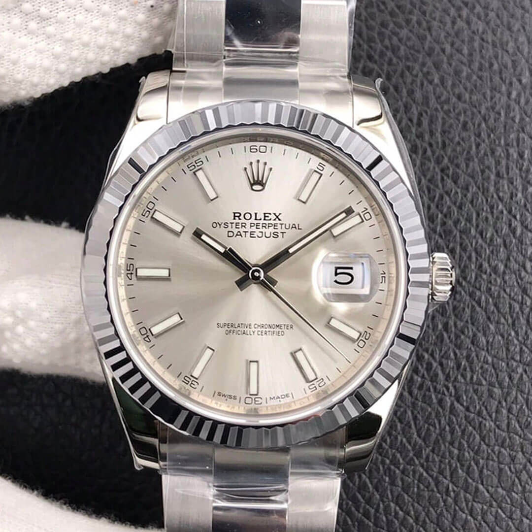 Replica R01ex Datejust M126334-0003 1:1 Best Edition VS Factory Silver Dial