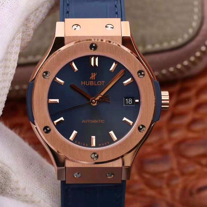 Hublot Replica Classic Fusion 511.OX.7180.LR JJ Factory Men Watches 1:1 Best Edition Swiss ETA2892 Blue Dial