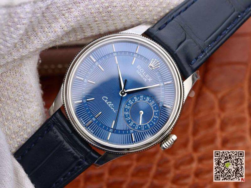 Replica R01ex Celini 50515 MKS Factory Mechanical Watches 1:1 Best Edition Swiss ETA2836 Black Leather Strap