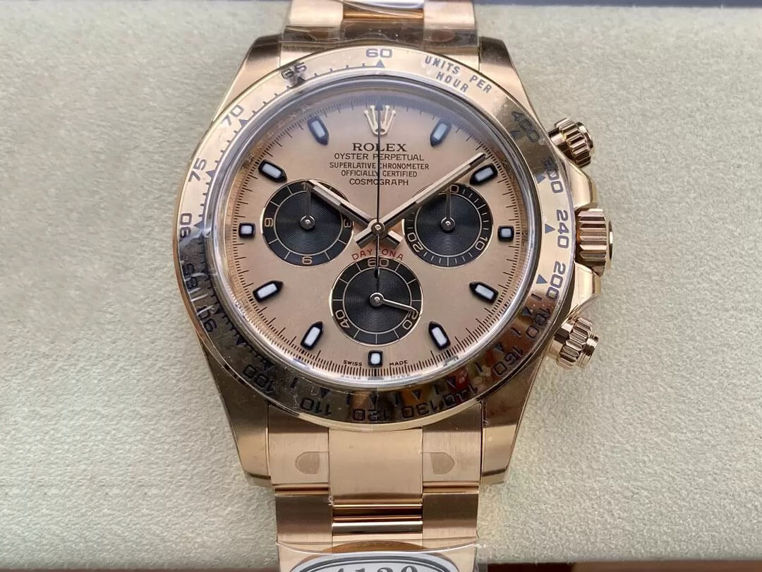 Replica R01ex Cosmograph Daytona M116505-0009 1:1 Best Edition Clean Factory Rose Gold