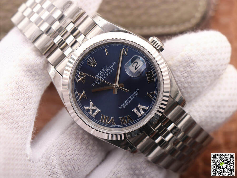 Replica R01ex Datejust 126234 1:1 Best Edition EW Factory Blue Dial