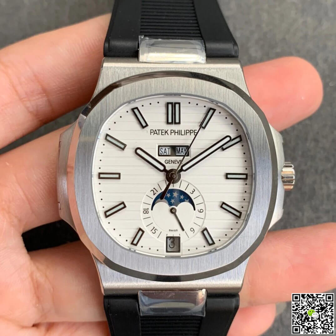 Replica Pat*k Phi1i*pe Nautilus 5726 1:1 Best Edition GR Factory V2 Black Rubber Strap
