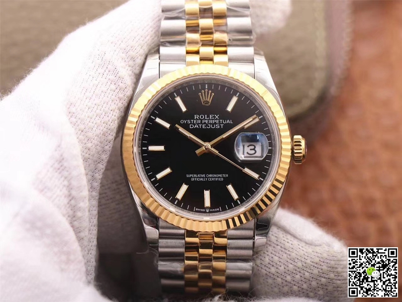 Replica R01ex Datejust 126233 1:1 Best Edition Black Dial