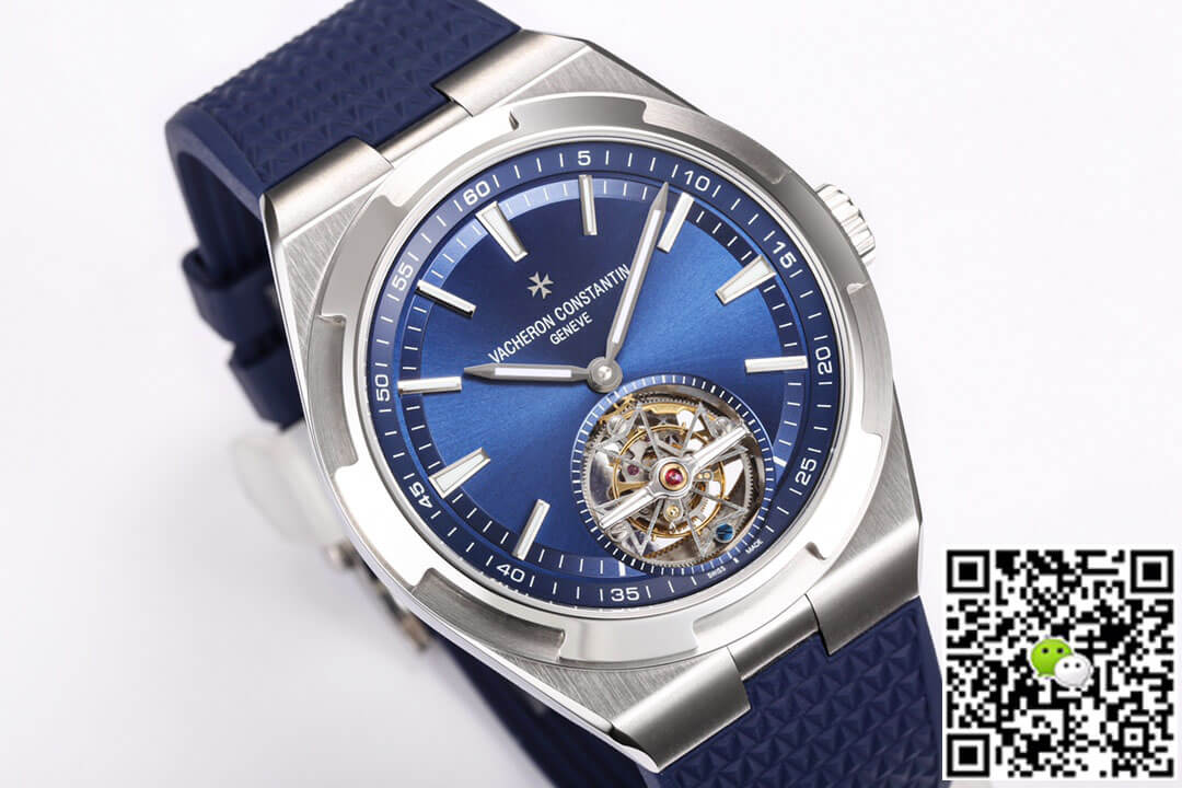 Replica Vacheron C0nstan1n Overseas Tourbillon 6000V/110A-B544 1:1 Best Edition BBR Factory Rubber Strap