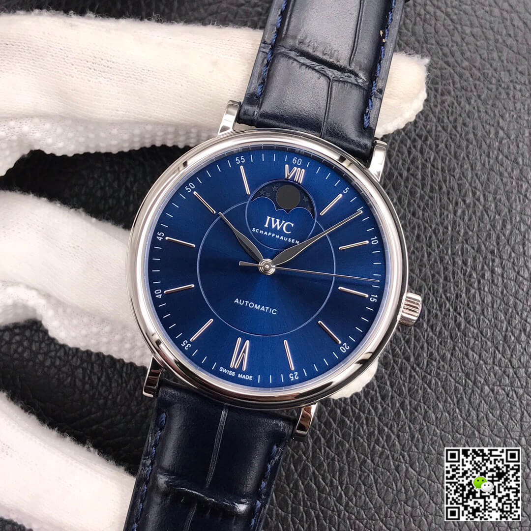 Replica IWC Portofino Moon Phase IW459402 1:1 Best Edition MKS Factory Blue Dial