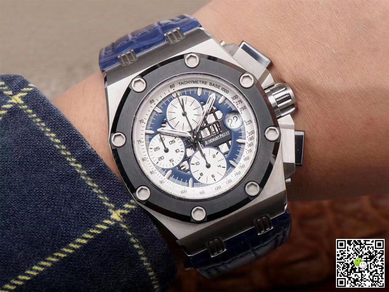 Replica Audemars P1g*et Royal Oak Offshore 26078PO.OO.D018CR.01 1:1 Best Edition JF Factory Blue Dial Swiss ETA3126