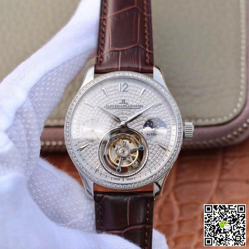 Replica Jaeger-LeCoultre Master Complication Functions Real Tourbillon 1:1 Best Edition Swiss Hand-winding 3310 White Gold