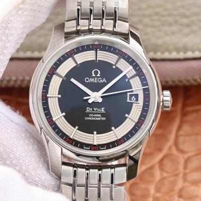 Replica 0me*ga De Ville 431.30.41.21.01.001 1:1 Best Edition VS Factory Black Dial Swiss ETA8500