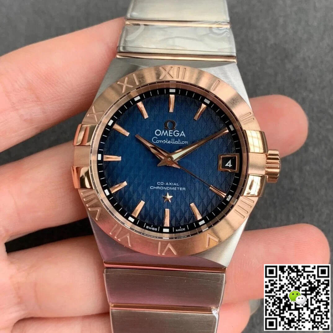 Replica 0me*ga Constellation 123.20.38.21.03.001 1:1 Best Edition VS Factory Blue Dial