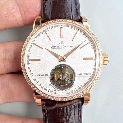 Replica Jaeger-LeCoultre Master Ultra Thin Tourbillon Q1322410 Mechanical Watches 1:1 Best Edition Swiss Tourbillon Beige Dial