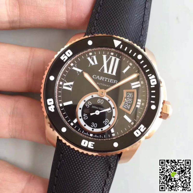 Replica Calibre De Ca*t1er Diver W7100052 JF Factory 1:1 Best Edition Swiss ETA9015