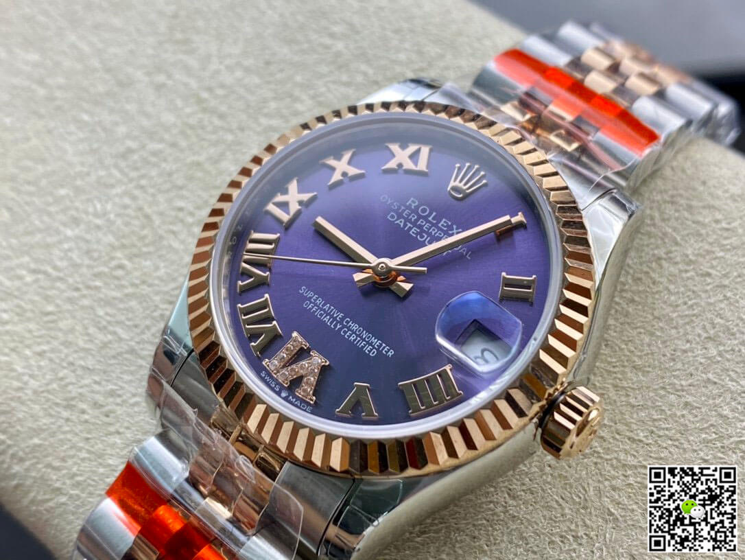 Replica R01ex Datejust M278271-0020 1:1 Best Edition TW Factory Eggplant Purple Dial