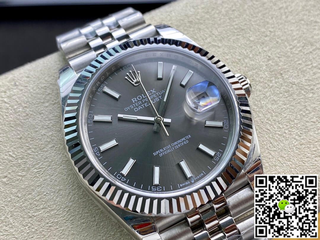 Replica R01ex Datejust M126334-0014 1:1 Best Edition EW Factory Grey Dial