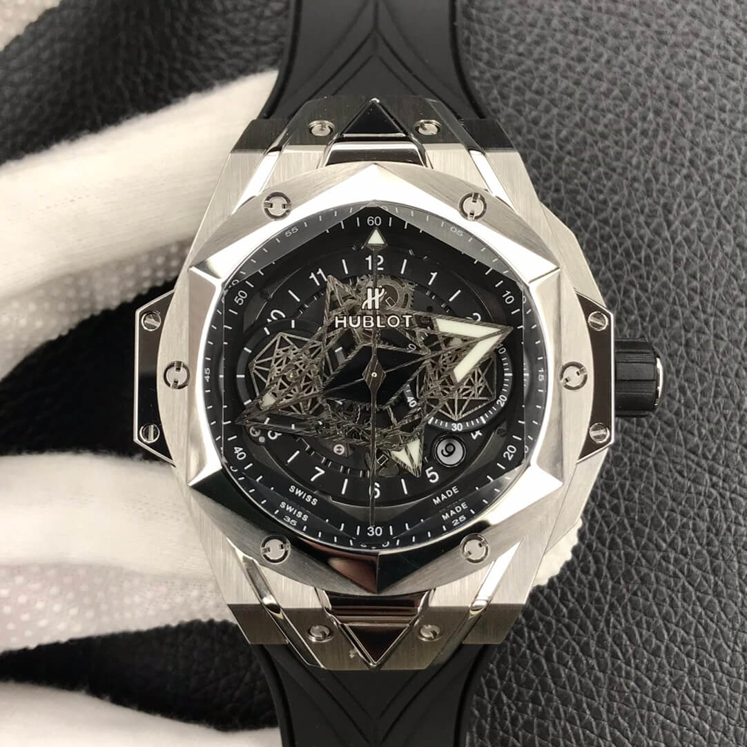 Replica Hublot Big Bang Sang Bleu II 418.NX.1107.RX.MXM19 1:1 Best Edition HB Factory Black Dial