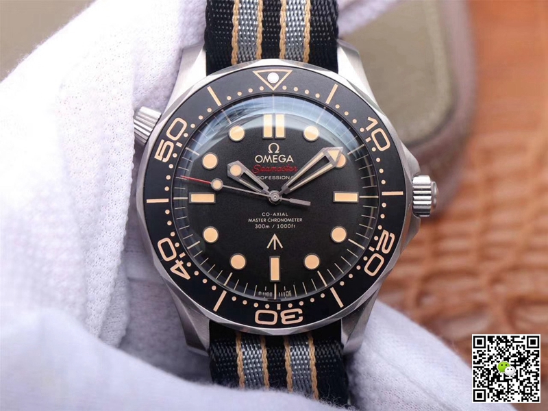 Replica 0me*ga Seamaster 210.92.42.20.01.001 1:1 Best Edition James Bond 007 VS Factory Black Dial Swiss ETA2836-2