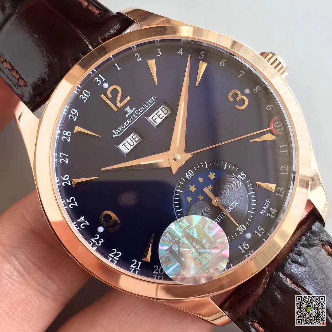 Replica Jaeger-LeCoultre Master Calendar 1552520 KM Factory 1:1 Best Edition Swiss ETA866 18k rose gold