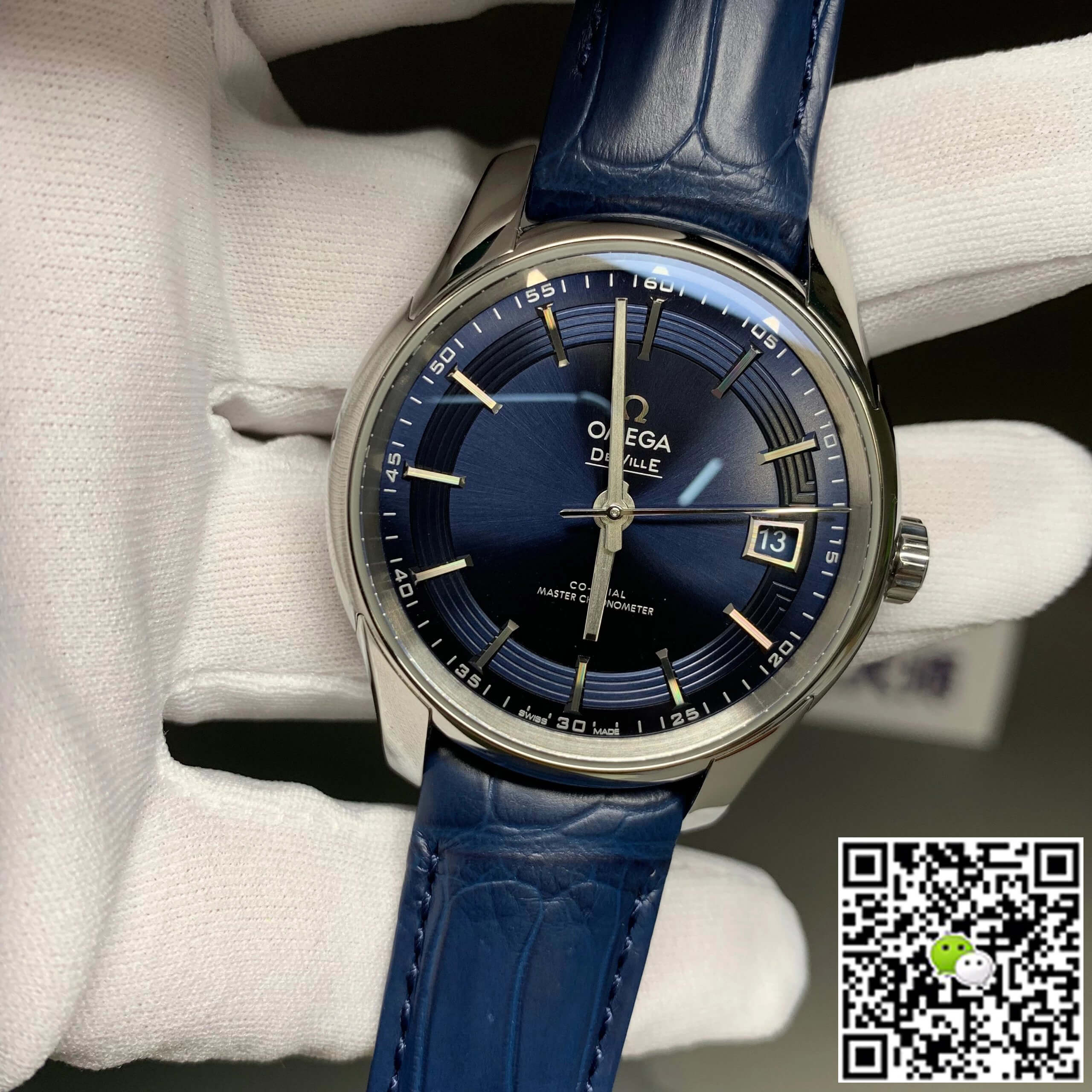 Replica 0me*ga De Ville 433.33.41.21.03.001 1:1 Best Edition VS Factory Blue Dial