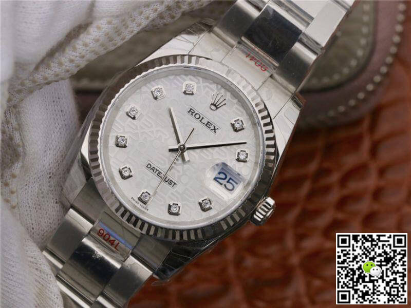 R01ex Dupe Datejust 36 116234 1:1 Best Edition Swiss ETA2836-2 Silver Computer Dial