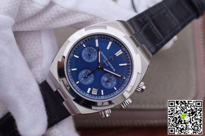 Vacheron C0nstan1n Replica Overseas 5500V/110A-B148 8F Factory 1:1 Best Edition Swiss ETA7750 Blue Dial