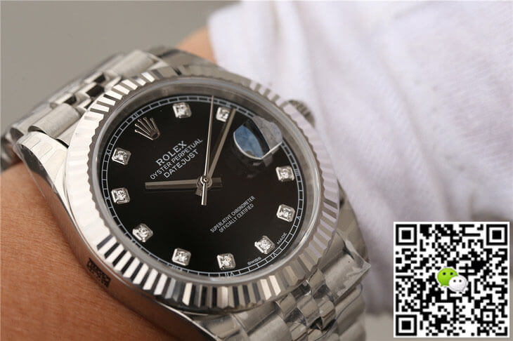 Replica R01ex Datejust M126334-0012 1:1 Best Edition EW Factory Black Dial