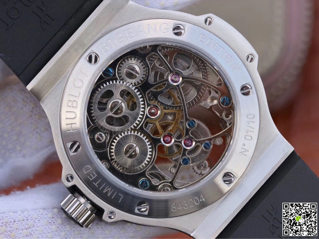 Replica Hublot Big Bang Hollow Tourbillon 1:1 Best Edition Ceramic Bezel Skeleton Dial