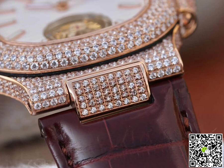 Pat*k Phi1i*pe Replica Nautilus Jumbo 5711 R8 Factory 1:1 Best Edition Swiss Tourbillon Rose Gold