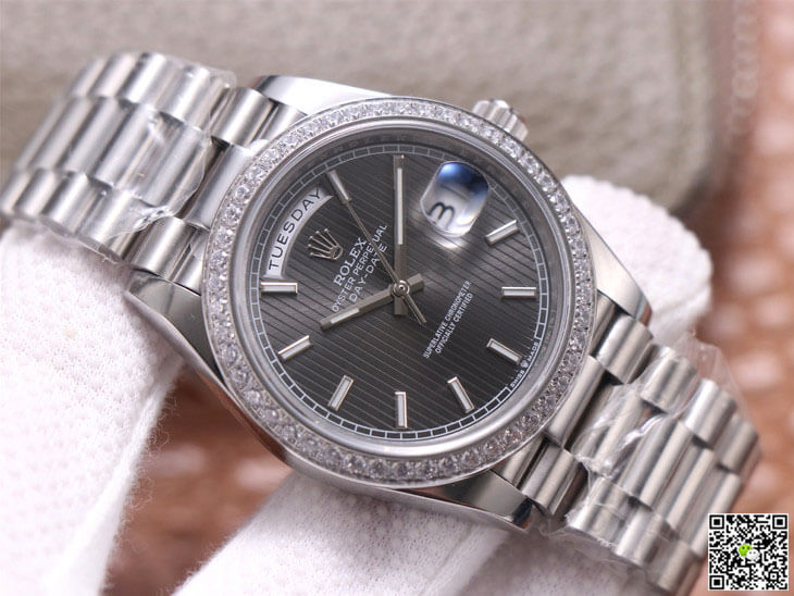 Replica R01ex Day Date M228349RBR-0008 1:1 Best Edition EW Factory Grey Dial